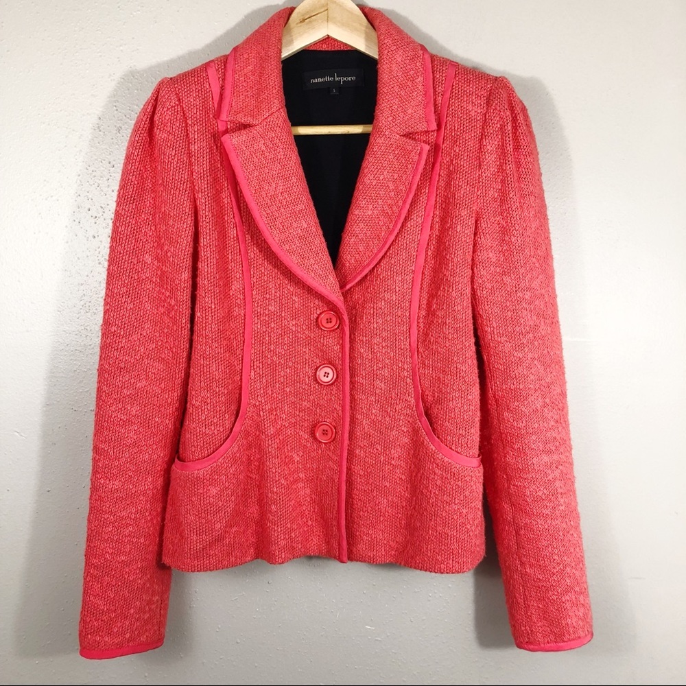 Nanette Lepore Coral Blazer jacket Small
